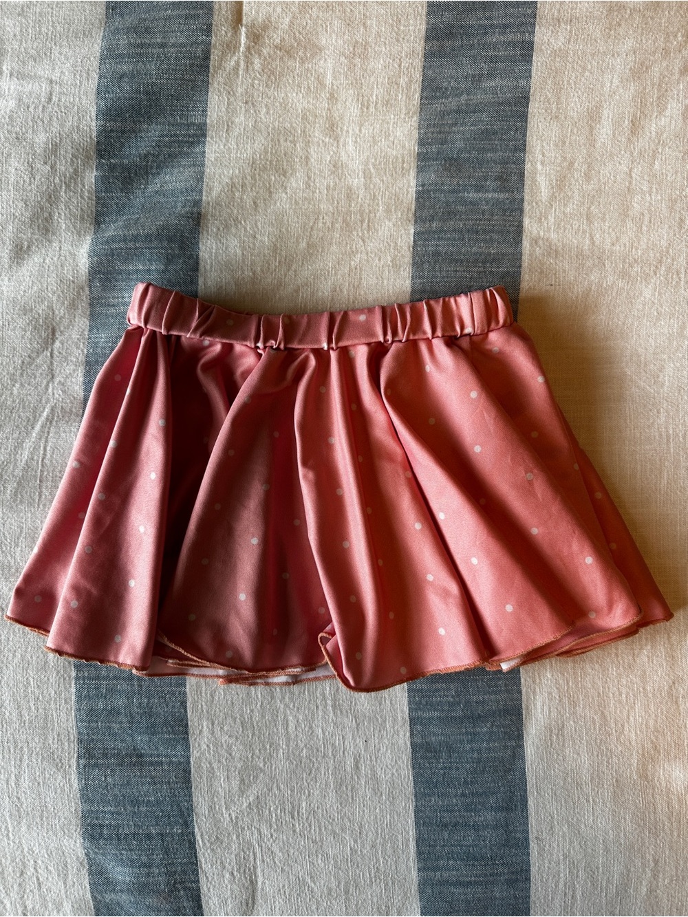 SweetHoney Dusty Rose Polka Dot Flared Dance Skirt